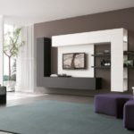 Мебель в гостиной стиля минимализм