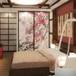 Дизайн маленькой спальни в японском стиле