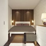 Дизайн спальни вытянутой формы
