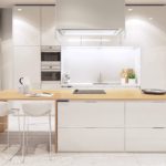 Мебель без ручек в дизайне кухни