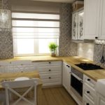 Кухонная мебель с деревянными столешницами
