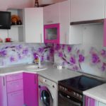 Сиреневый цвет в интерьере кухни
