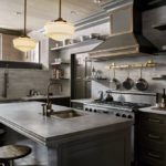 Серый цвет в интерьере кухни