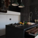 Черный цвет в дизайне кухонного помещения