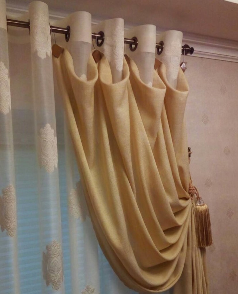 Как красиво повесить шторы со складками