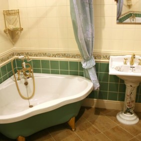 Дизайн ванной комнаты в стиле классики