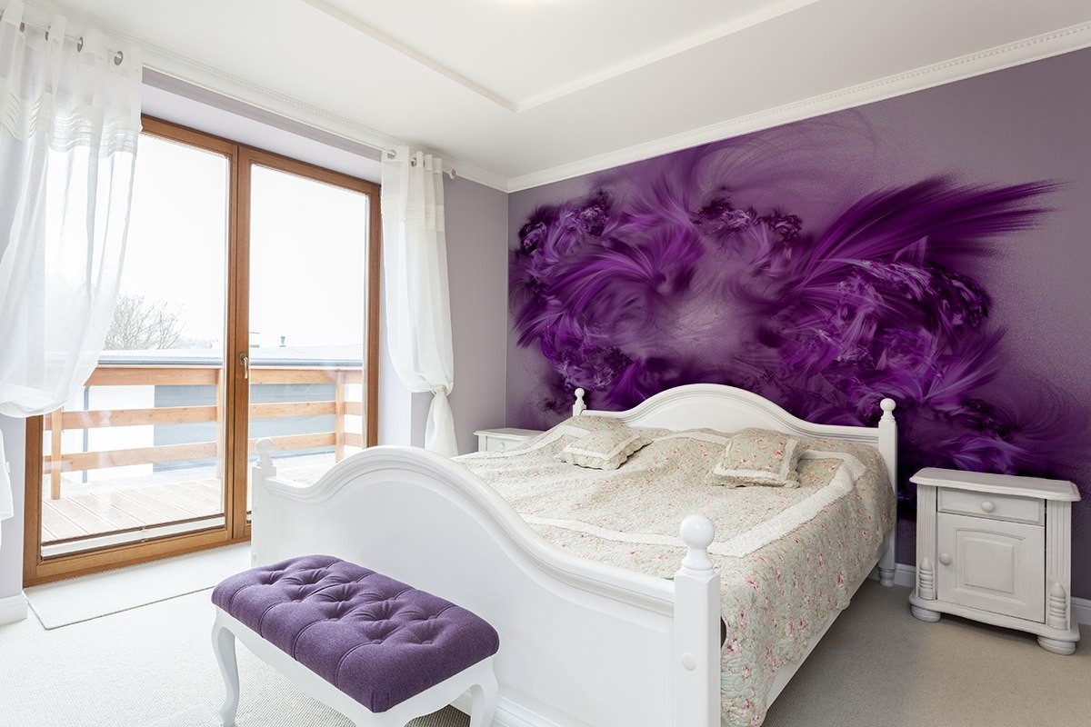 фиолетовая спальня дизайн идеи