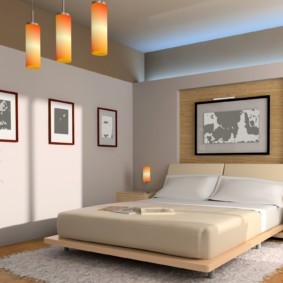 интерьер спальной комнаты по фен-шуй идеи дизайна