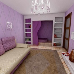 сиреневая спальня дизайн идеи