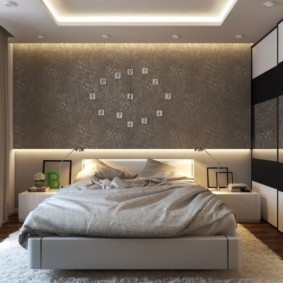 спальня в стиле модерн интерьер