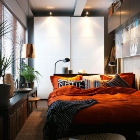 спальня в коричневых тонах дизайн фото