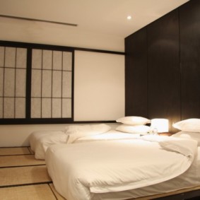 спальня в японском стиле фото интерьер
