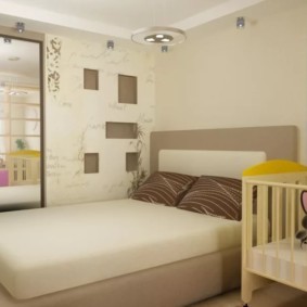 спальня и детская в одной комнате идеи интерьера