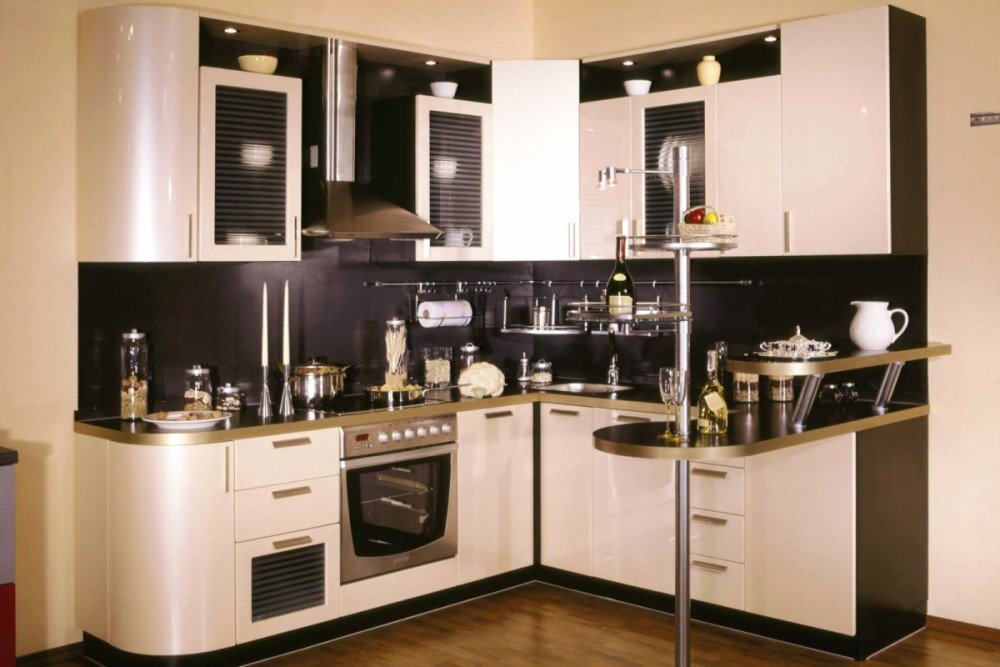 Угловые кухонные гарнитуры для большой кухни фото современные