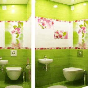 раздельная ванная комната дизайн