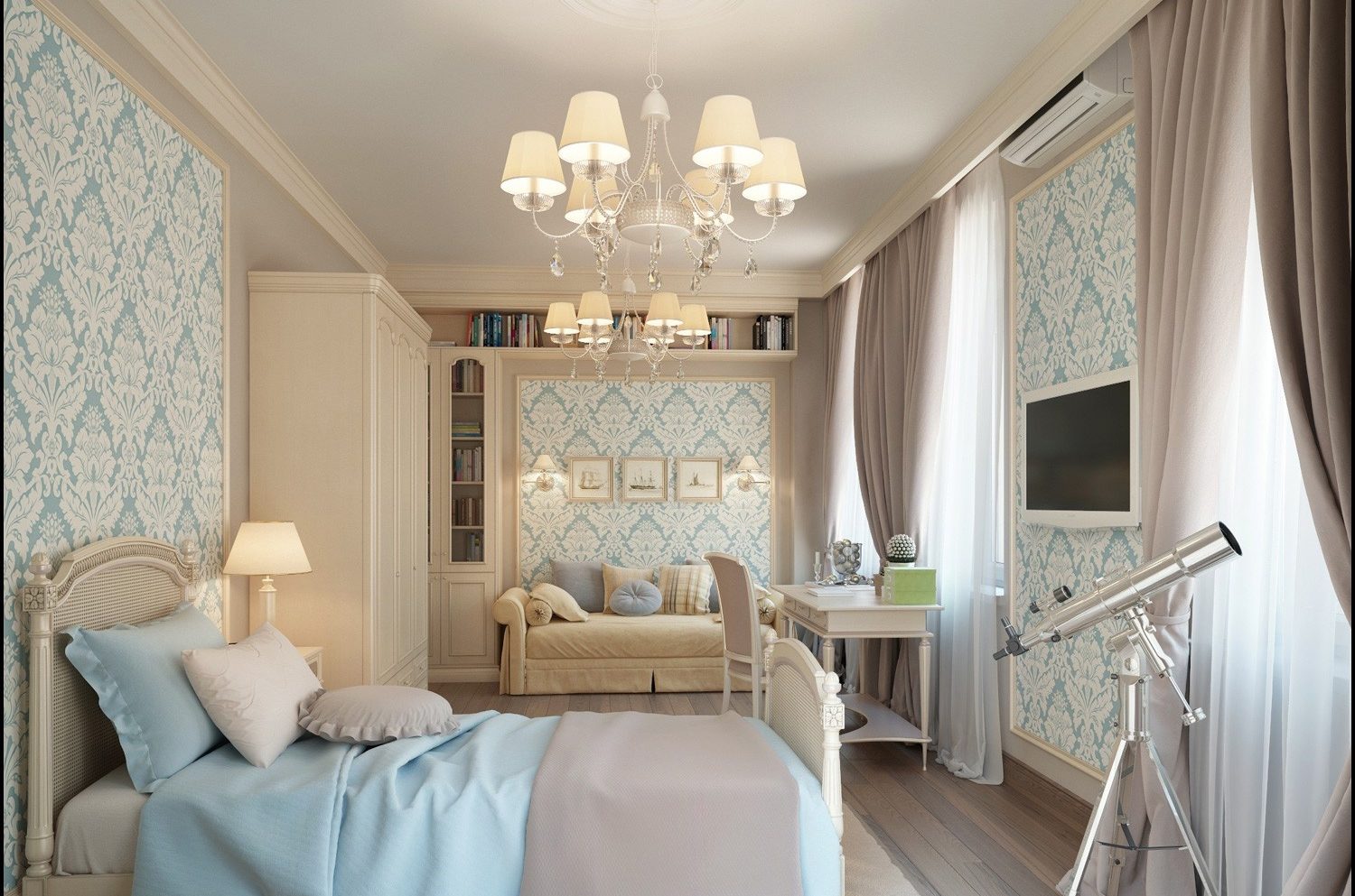 спальня в классическом стиле фото дизайн