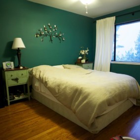спальня в зеленых тонах фото