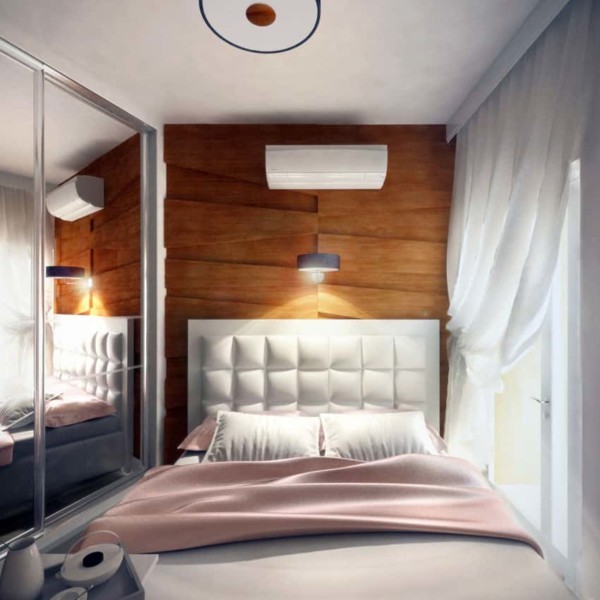Дизайн спальни 5 кв м с окном