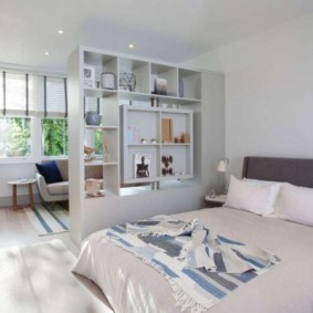 гостиная и спальня в одной комнате дизайн идеи
