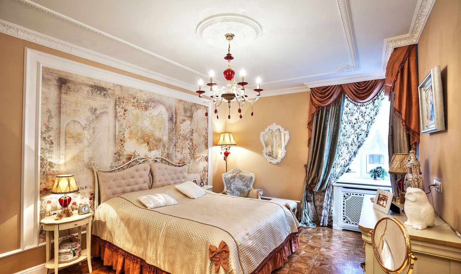 спальня в классическом стиле фото интерьер