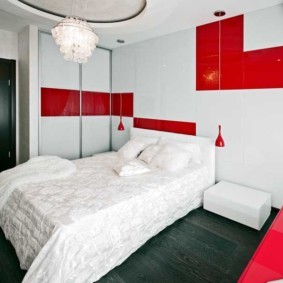 спальня в красных тонах варианты