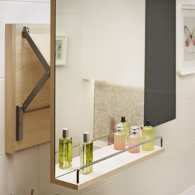 высота зеркала над раковиной в ванной идеи дизайна