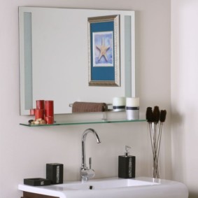 высота зеркала над раковиной в ванной идеи интерьер
