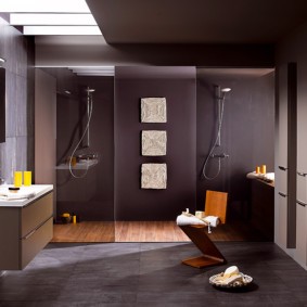 высота зеркала над раковиной в ванной фото дизайн