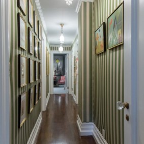 узкий коридор в квартире интерьер фото