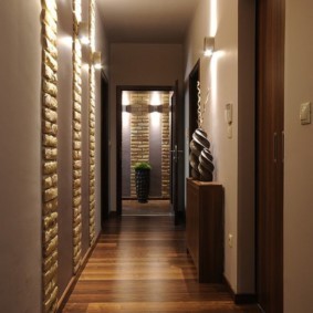 длинный узкий коридор в квартире интерьер