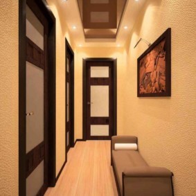 длинный узкий коридор в квартире фото интерьер