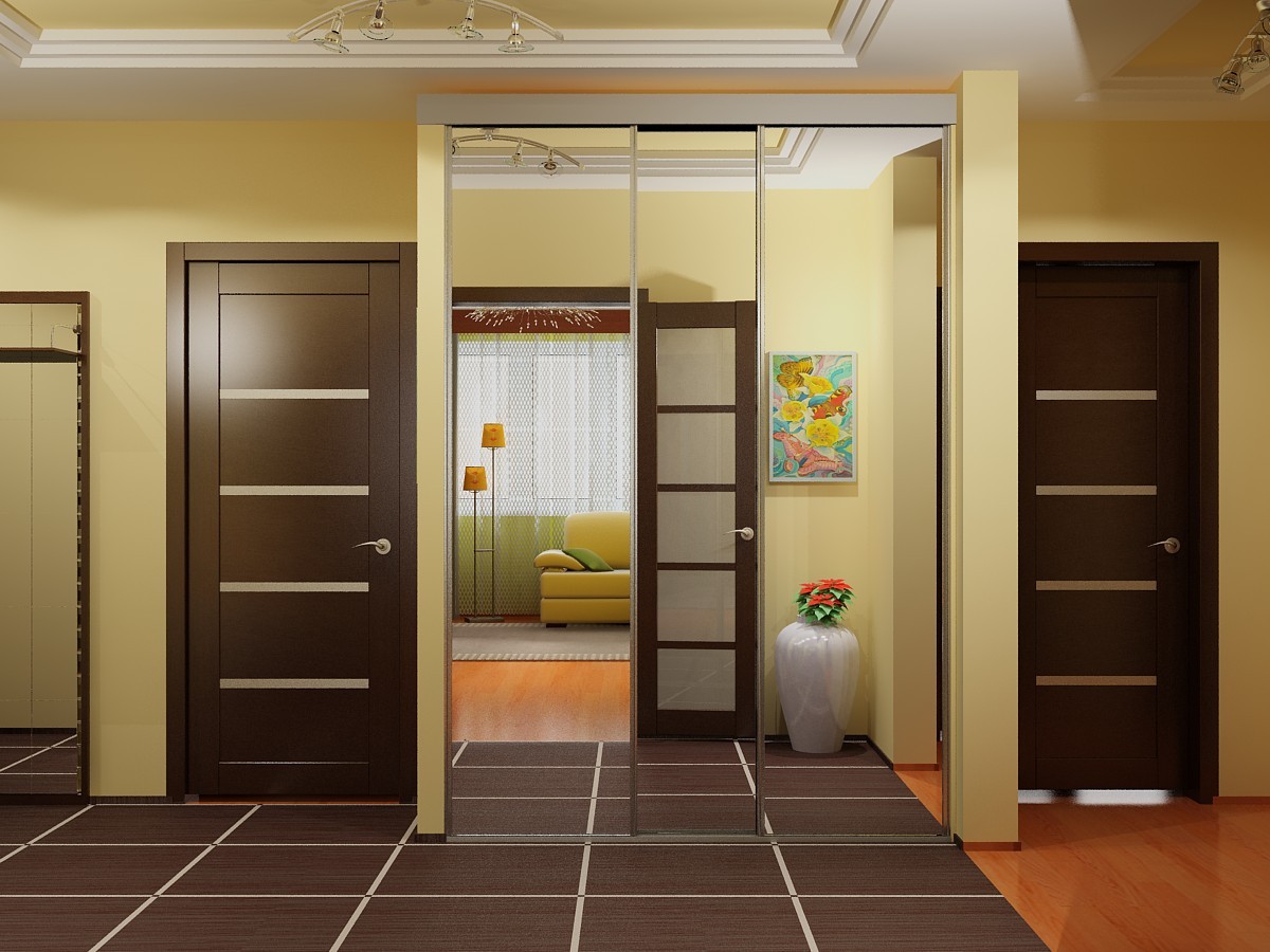 Какими должны быть двери в квартире. Разные двери в прихожей. Разные двери в интерьере квартиры. Межкомнатные двери в коридоре. Дверь в комнату из коридора.