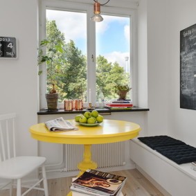 стол на одной ножке для кухни варианты фото