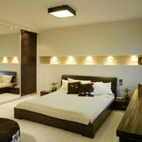 Светильники над кроватью в спальне размещение фото