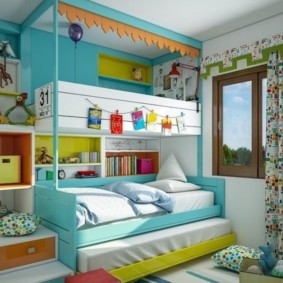 детская комната для троих детей интерьер идеи