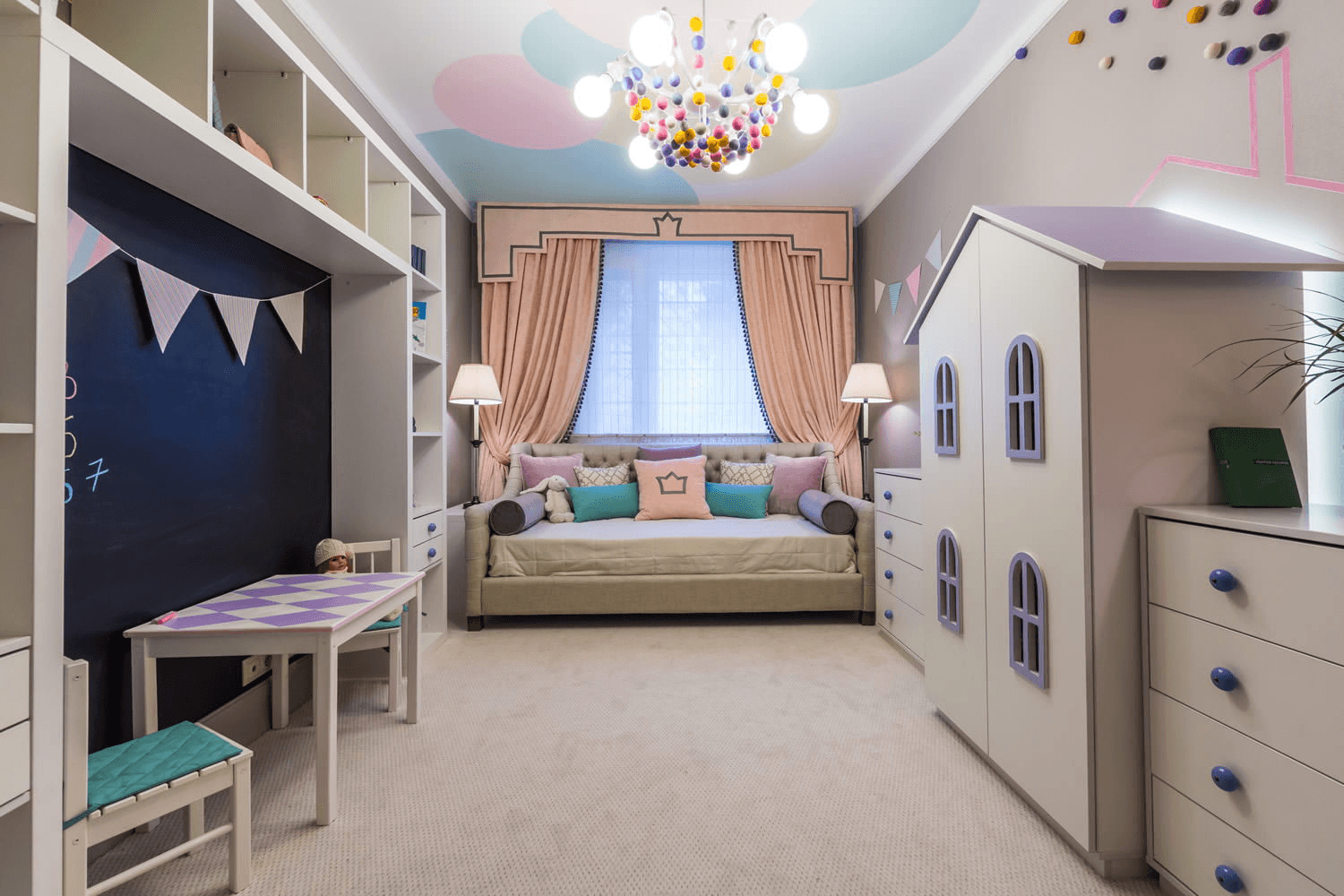 детская комната дизайн девочке 6 лет