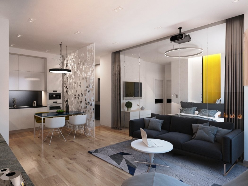 Дизайн интерьера квартиры-студии 28 кв. метров (55 Фото)