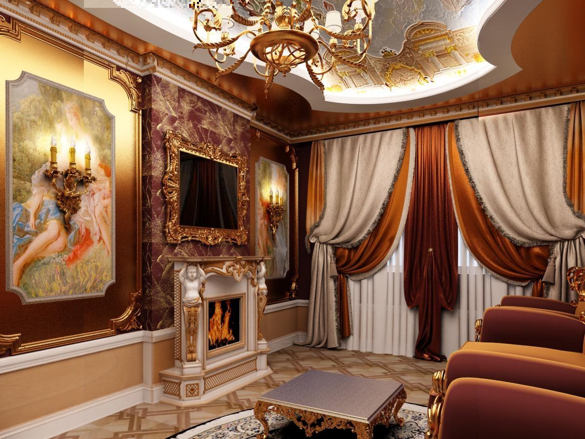 Роскошная мебель в стиле рококо, спальня рококо, гостиная рококо
