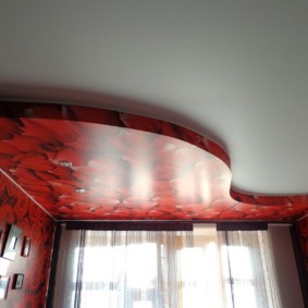 натяжные потолки в спальне фото дизайна