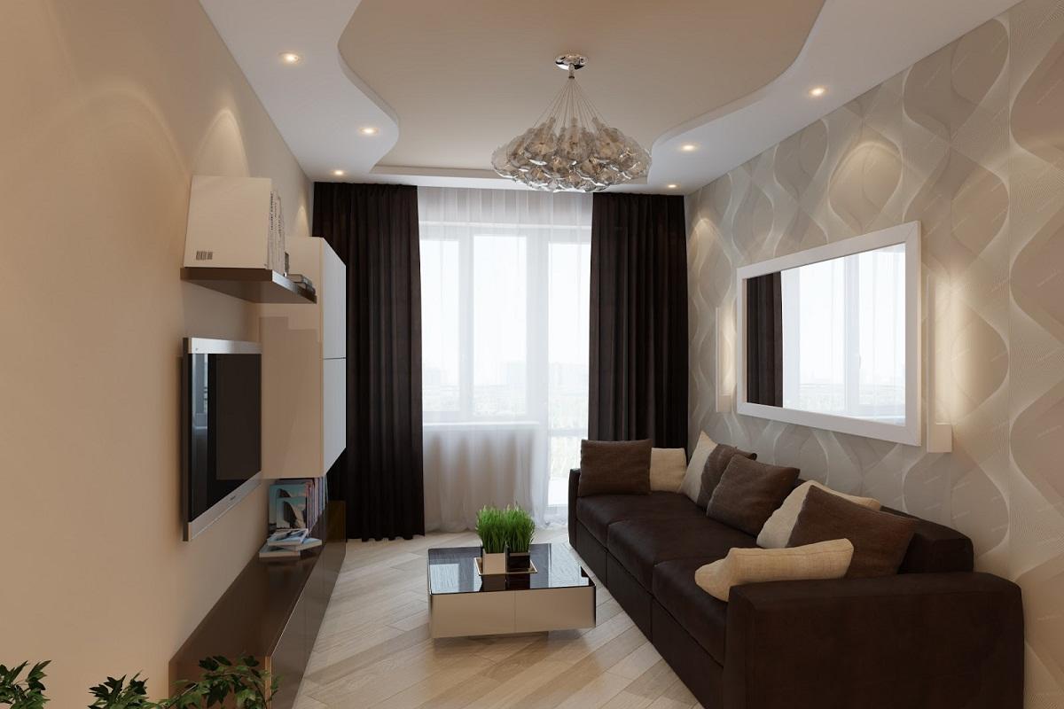 Дизайн и интерьер гостиной 16 кв м (4 на 4) — правильные решения