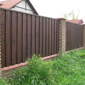 деревянный забор для участка