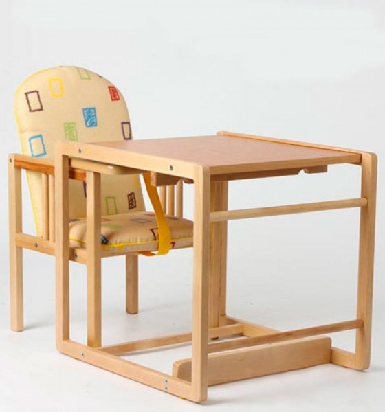 Кормильный столик для ребенка деревянный
