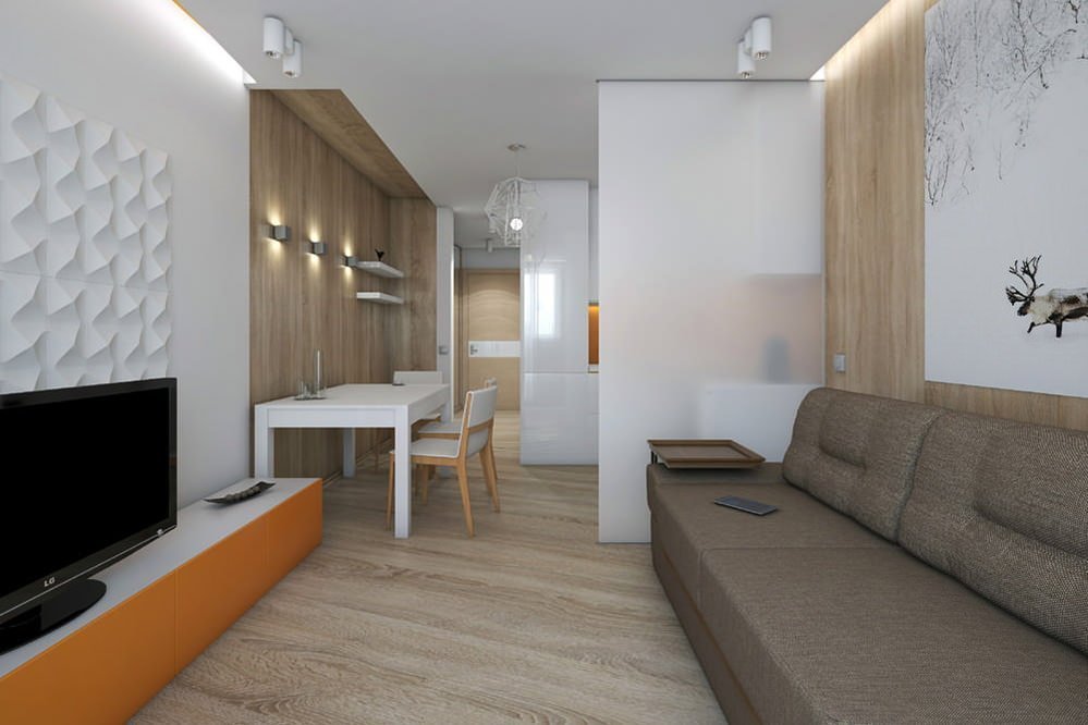 Дизайн интерьера квартиры распашонки