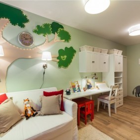 Детская комната в лесном стиле