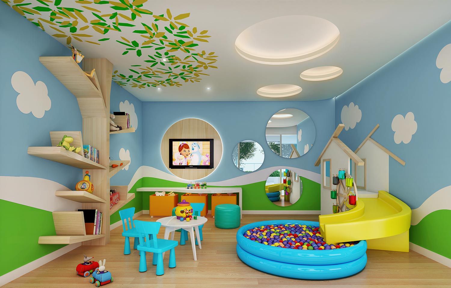 Игровая комната для детей: интересные примеры дизайна, фотографии интерьера