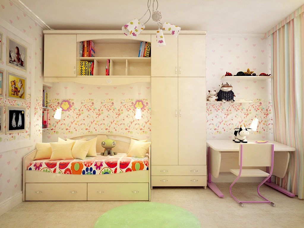Детская мебель в квартире. Детские комнаты. Дизайн детской. Детские спальни. Современные детские комнаты для девочек.