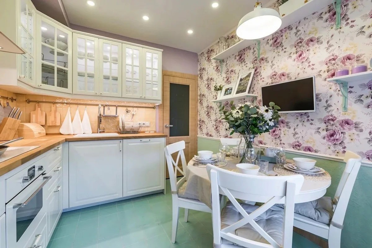 Цветовая гамма кухонь в стиле прованс