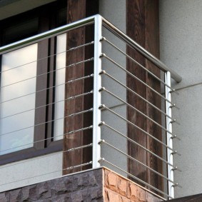 Балконное ограждение из нержавеющей стали