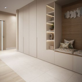 Мебель в стиле минимализма для коридора квартиры