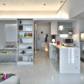 Интерьер квартиры-студии в современном стиле